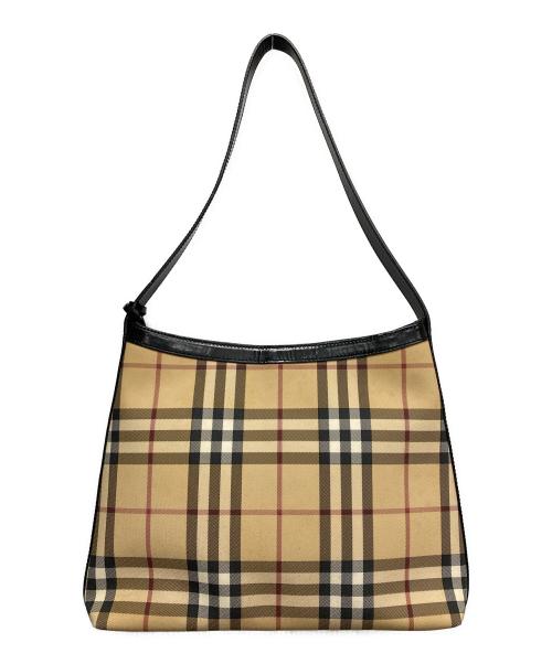 BURBERRY（バーバリー）BURBERRY (バーバリー) ノヴァチェックワンショルダーバッグ ブラウンの古着・服飾アイテム