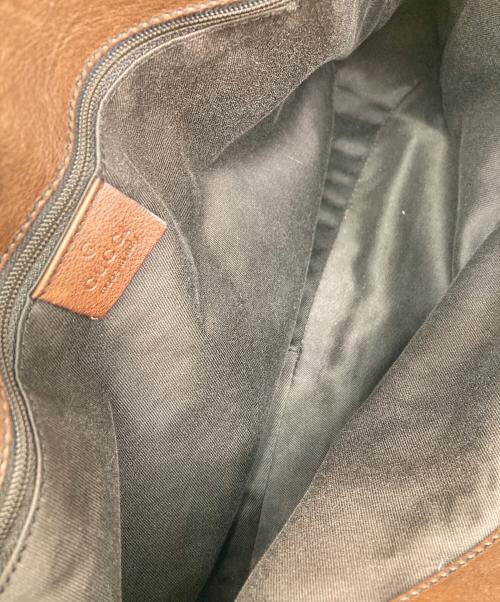 GUCCI（グッチ）GUCCI (グッチ) ホースビット GGキャンバスワンショルダーバッグ ブラウンの古着・服飾アイテム