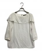 MACKINTOSH LONDONマッキントッシュ ロンドン）の古着「フリルカラーブラウス」｜ホワイト