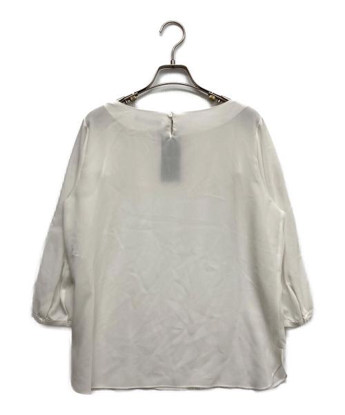 MACKINTOSH LONDON（マッキントッシュ ロンドン）MACKINTOSH LONDON (マッキントッシュ ロンドン) フリルカラーブラウス ホワイト サイズ:38の古着・服飾アイテム