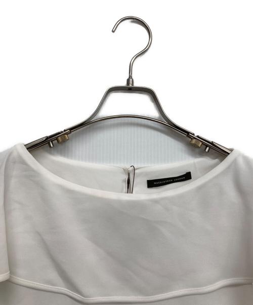MACKINTOSH LONDON（マッキントッシュ ロンドン）MACKINTOSH LONDON (マッキントッシュ ロンドン) フリルカラーブラウス ホワイト サイズ:38の古着・服飾アイテム