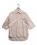 MADISON BLUEマディソンブルー）の古着「"BRADLEY OX" ショートスリーブシャツ」｜ピンク