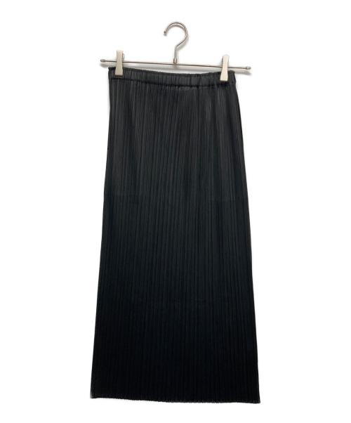 PLEATS PLEASE ISSEY MIYAKE（プリーツプリーズ イッセイミヤケ）PLEATS PLEASE ISSEY MIYAKE (プリーツプリーズ イッセイミヤケ) プリーツロングスカート ブラック サイズ:1の古着・服飾アイテム