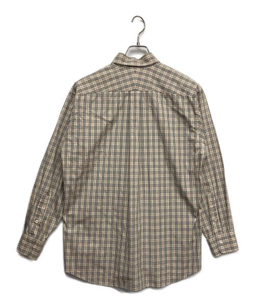 BURBERRY LONDON（バーバリーロンドン）BURBERRY LONDON (バーバリーロンドン) ノバチェック柄シャツ ブラウン サイズ:Lの古着・服飾アイテム