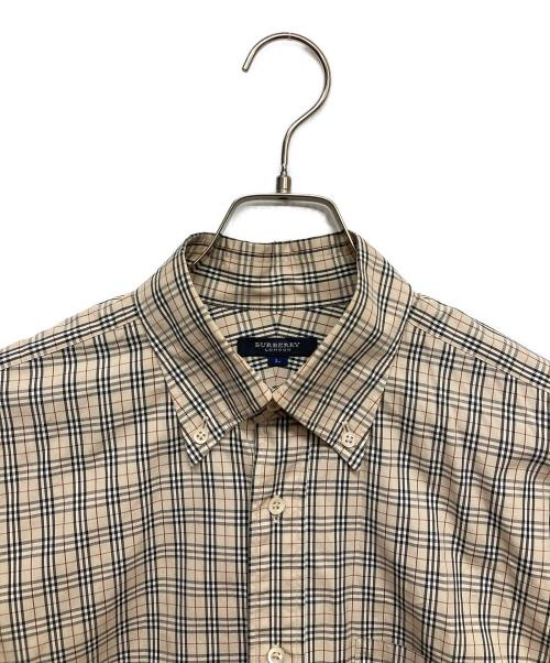 BURBERRY LONDON（バーバリーロンドン）BURBERRY LONDON (バーバリーロンドン) ノバチェック柄シャツ ブラウン サイズ:Lの古着・服飾アイテム