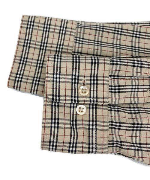 BURBERRY LONDON（バーバリーロンドン）BURBERRY LONDON (バーバリーロンドン) ノバチェック柄シャツ ブラウン サイズ:Lの古着・服飾アイテム