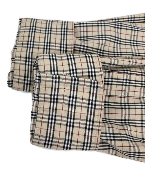 BURBERRY LONDON（バーバリーロンドン）BURBERRY LONDON (バーバリーロンドン) ノバチェック柄シャツ ブラウン サイズ:Lの古着・服飾アイテム