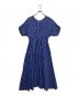 ne quittez pas (ヌキテパ) Cotton Voile Stripe Waist Gather Dress ブルー サイズ:M：20000円
