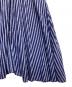 中古・古着 ne quittez pas (ヌキテパ) Cotton Voile Stripe Waist Gather Dress ブルー サイズ:M：20000円