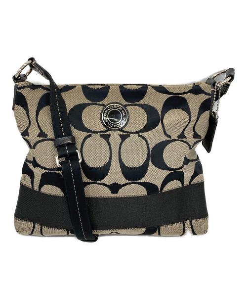 COACH（コーチ）COACH (コーチ) シグネチャーショルダーバッグ ブラウンの古着・服飾アイテム