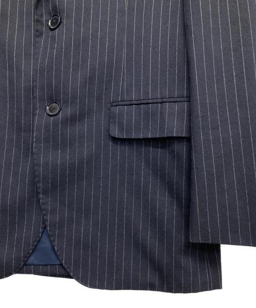 TOMORROW LAND BLUE WORK（トゥモローランドブルーワーク）TOMORROW LAND BLUE WORK (トゥモローランドブルーワーク) ストライプセットアップスーツ ネイビー サイズ:48の古着・服飾アイテム