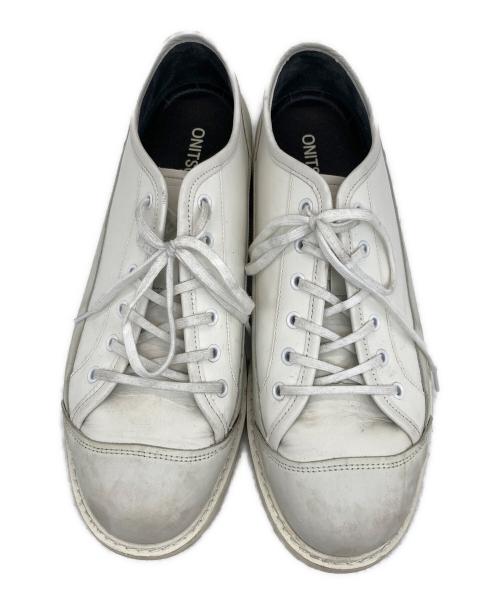 Onitsuka Tiger（オニツカタイガー）Onitsuka Tiger (オニツカタイガー) BLUCHER LO ローカットスニーカー ホワイト サイズ:27の古着・服飾アイテム