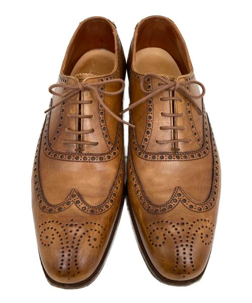 Crockett & Jones（クロケット＆ジョーンズ）Crockett & Jones (クロケット＆ジョーンズ) CLIFFORD  ウイングチップシューズ ブラウン サイズ:8の古着・服飾アイテム