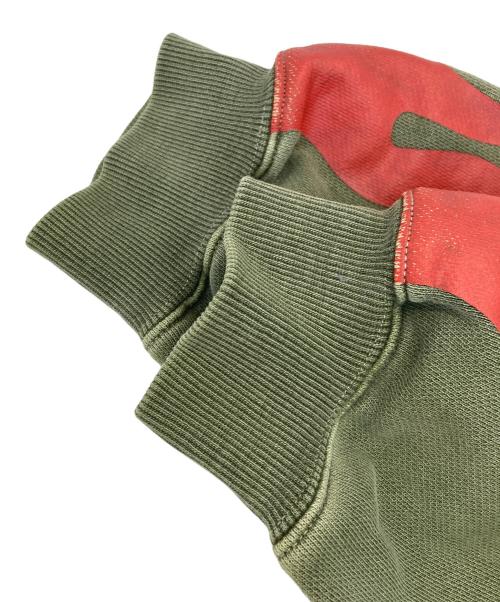 X-LARGE（エクストララージ）X-LARGE (エクストララージ) PIGMENT DYED PEACE HOODED SWEATSHIRT グリーン サイズ:XLの古着・服飾アイテム