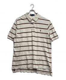 POLO RALPH LAUREN（ポロ・ラルフローレン）の古着「ボーダーポロシャツ」｜ブラウン