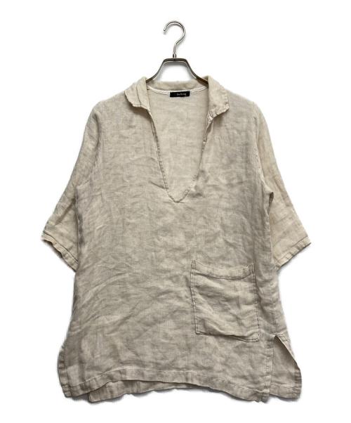 Y's for living（ワイズフォーリビング）Y'S for living (ワイズフォーリビング) プルオーバーリネンシャツ ベージュ サイズ:-の古着・服飾アイテム