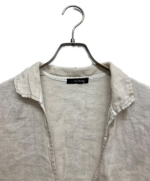 Y's for living（ワイズフォーリビング）Y'S for living (ワイズフォーリビング) プルオーバーリネンシャツ ベージュ サイズ:-の古着・服飾アイテム