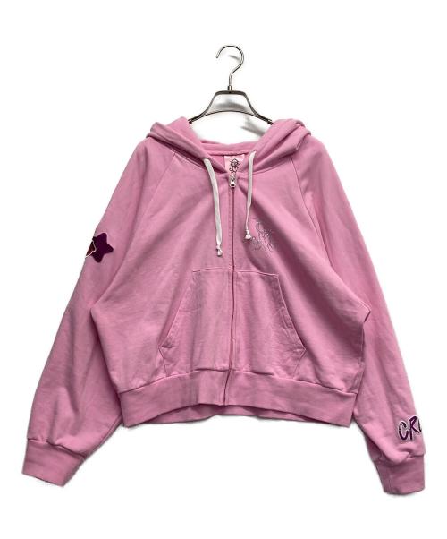 古着（フルギ）古着 (フルギ) 初恋フード恋色ジップパーカー ピンク サイズ:Sの古着・服飾アイテム