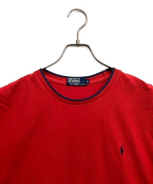 POLO RALPH LAUREN（ポロ・ラルフローレン）POLO RALPH LAUREN (ポロ・ラルフローレン) 半袖カットソー レッド サイズ:Lの古着・服飾アイテム