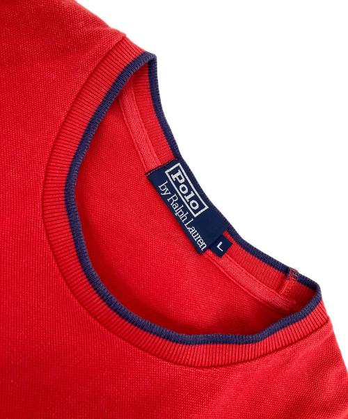 POLO RALPH LAUREN（ポロ・ラルフローレン）POLO RALPH LAUREN (ポロ・ラルフローレン) 半袖カットソー レッド サイズ:Lの古着・服飾アイテム
