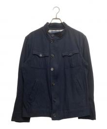 BURBERRY LONDON（バーバリーロンドン）の古着「カノコジップジャケット」｜ネイビー