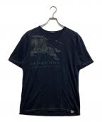 BURBERRY LONDONバーバリーロンドン）の古着「ホースプリントTシャツ」｜ネイビー