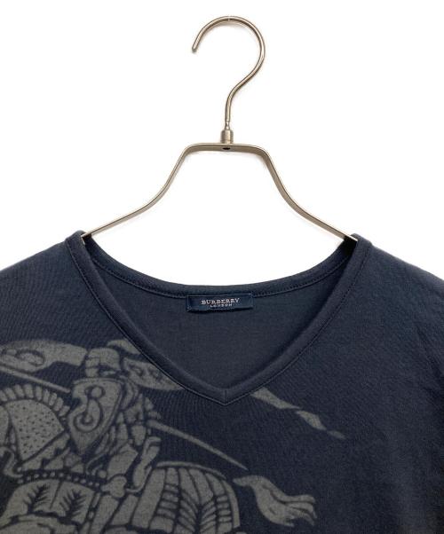 BURBERRY LONDON（バーバリーロンドン）BURBERRY LONDON (バーバリーロンドン) ホースプリントTシャツ ネイビー サイズ:LLの古着・服飾アイテム