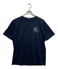 BURBERRY LONDON（バーバリーロンドン）の古着「ホースプリントtシャツ」｜ネイビー