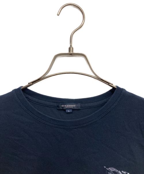 BURBERRY LONDON（バーバリーロンドン）BURBERRY LONDON (バーバリーロンドン) ホースプリントtシャツ ネイビー サイズ:Ｌの古着・服飾アイテム