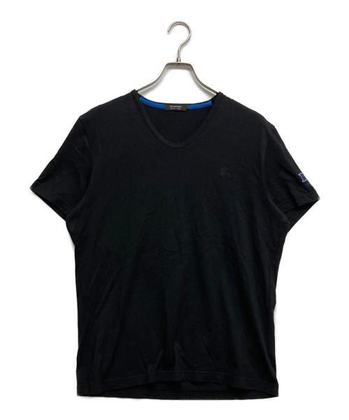 BURBERRY BLACK LABEL（バーバリーブラックレーベル）BURBERRY BLACK LABEL (バーバリーブラックレーベル) ホース刺繍tシャツ ブラック サイズ:４の古着・服飾アイテム