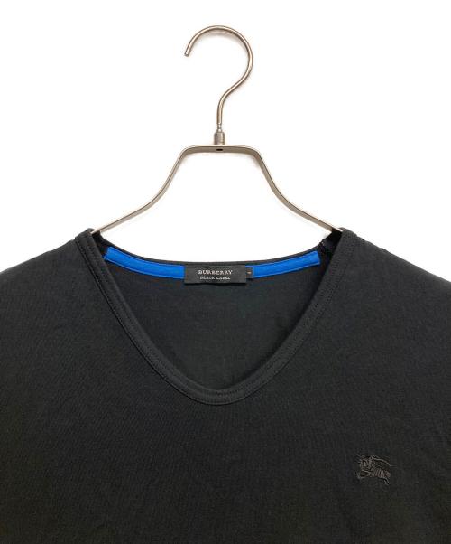 BURBERRY BLACK LABEL（バーバリーブラックレーベル）BURBERRY BLACK LABEL (バーバリーブラックレーベル) ホース刺繍tシャツ ブラック サイズ:４の古着・服飾アイテム