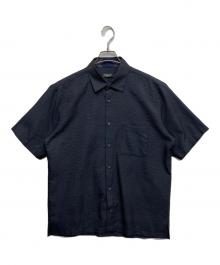 BLACK LABEL CRESTBRIDGE（ブラックレーベル クレストブリッジ）の古着「シアサッカー半袖シャツ」｜ネイビー
