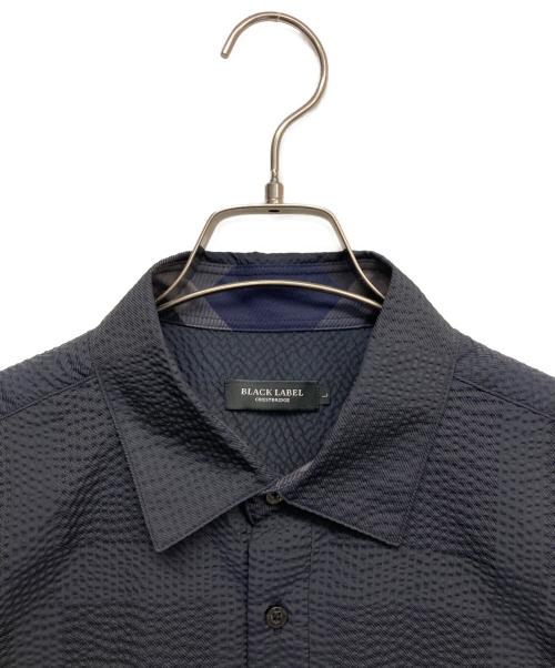 BLACK LABEL CRESTBRIDGE（ブラックレーベル クレストブリッジ）BLACK LABEL CRESTBRIDGE (ブラックレーベル クレストブリッジ) シアサッカー半袖シャツ ネイビー サイズ:Ｌの古着・服飾アイテム
