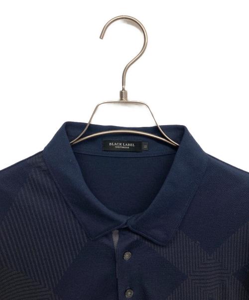 BLACK LABEL CRESTBRIDGE（ブラックレーベル クレストブリッジ）BLACK LABEL CRESTBRIDGE (ブラックレーベル クレストブリッジ) ポロシャツ ネイビー サイズ:LLの古着・服飾アイテム