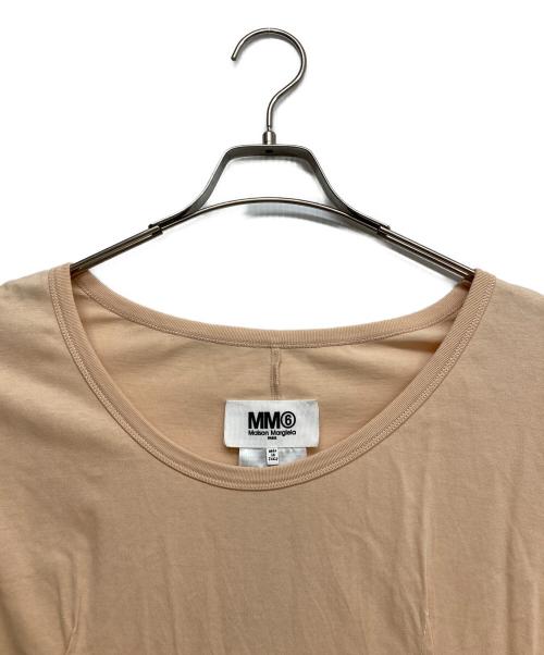 MM6（エムエムシックス）MM6 (エムエムシックス) プリーツピンタックカットソー ライトピンク サイズ:FREEの古着・服飾アイテム