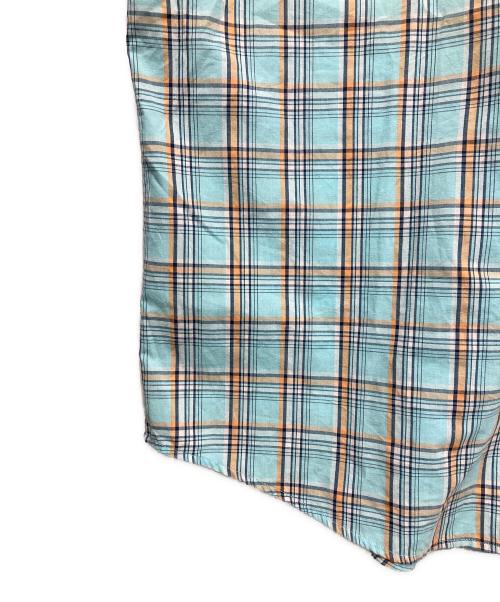 CHAPS（チャップス）CHAPS (チャップス) チェック半袖シャツ ブルー サイズ:XXLの古着・服飾アイテム
