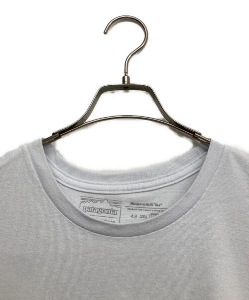 Patagonia（パタゴニア）Patagonia (パタゴニア) プリントTシャツ ホワイト サイズ:Lの古着・服飾アイテム