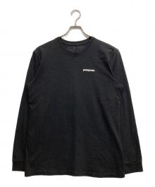 Patagonia（パタゴニア）の古着「プリントロングスリーブカットソー」｜ブラック