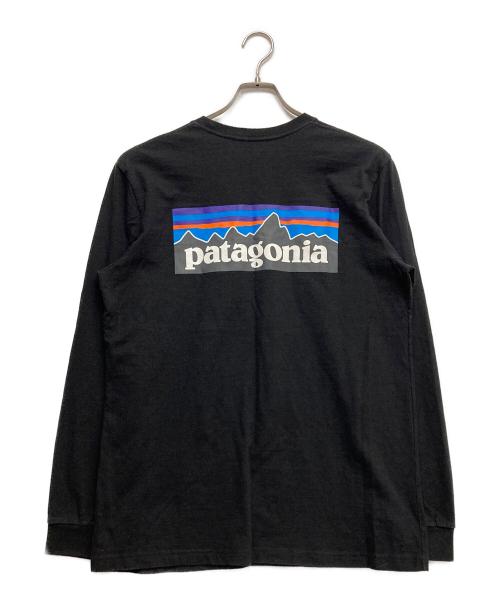 Patagonia（パタゴニア）Patagonia (パタゴニア) プリントロングスリーブカットソー ブラック サイズ:Mの古着・服飾アイテム