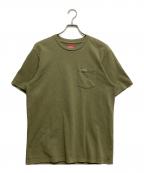 SUPREMEシュプリーム）の古着「スモールロゴポケットTシャツ」｜オリーブ