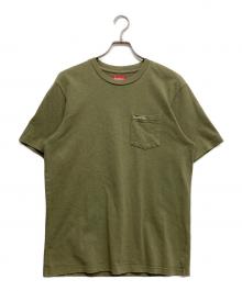 SUPREME（シュプリーム）の古着「スモールロゴポケットTシャツ」｜オリーブ