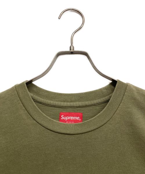 SUPREME（シュプリーム）Supreme (シュプリーム) スモールロゴポケットTシャツ オリーブ サイズ:Sの古着・服飾アイテム
