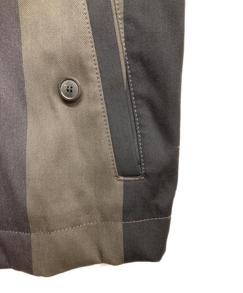 DIESEL Black Gold（ディーゼル ブラック ゴールド）DIESEL BLACK GOLD (ディーゼル ブラック ゴールド) バイカラージップアップジャケット オリーブ×ブラック サイズ:44の古着・服飾アイテム
