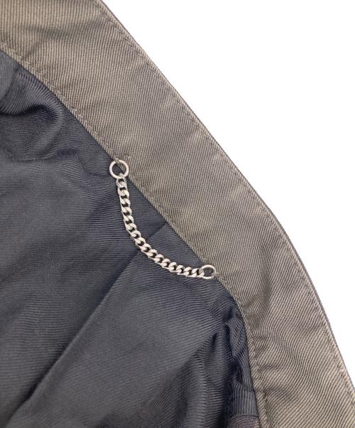 DIESEL Black Gold（ディーゼル ブラック ゴールド）DIESEL BLACK GOLD (ディーゼル ブラック ゴールド) バイカラージップアップジャケット オリーブ×ブラック サイズ:44の古着・服飾アイテム