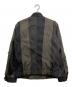 DIESEL BLACK GOLD (ディーゼル ブラック ゴールド) バイカラージップアップジャケット オリーブ×ブラック サイズ:44：10000円