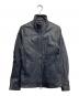 TETE HOMME（テット オム）の古着「ラムレザージャケット」｜ネイビー