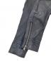 中古・古着 TETE HOMME (テット オム) ラムレザージャケット ネイビー サイズ:4：5000円