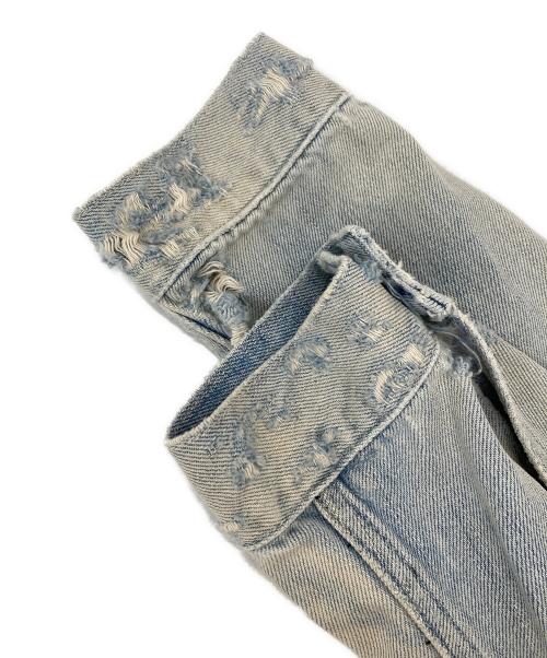 DIESEL（ディーゼル）DIESEL (ディーゼル) ダメージデニムジャケット ネイビー サイズ:Sの古着・服飾アイテム