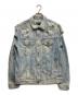 DIESEL（ディーゼル）の古着「ダメージデニムジャケット」｜ネイビー