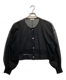 IENA（イエナ）の古着「FILMY COTTONカーディガン」｜ブラック